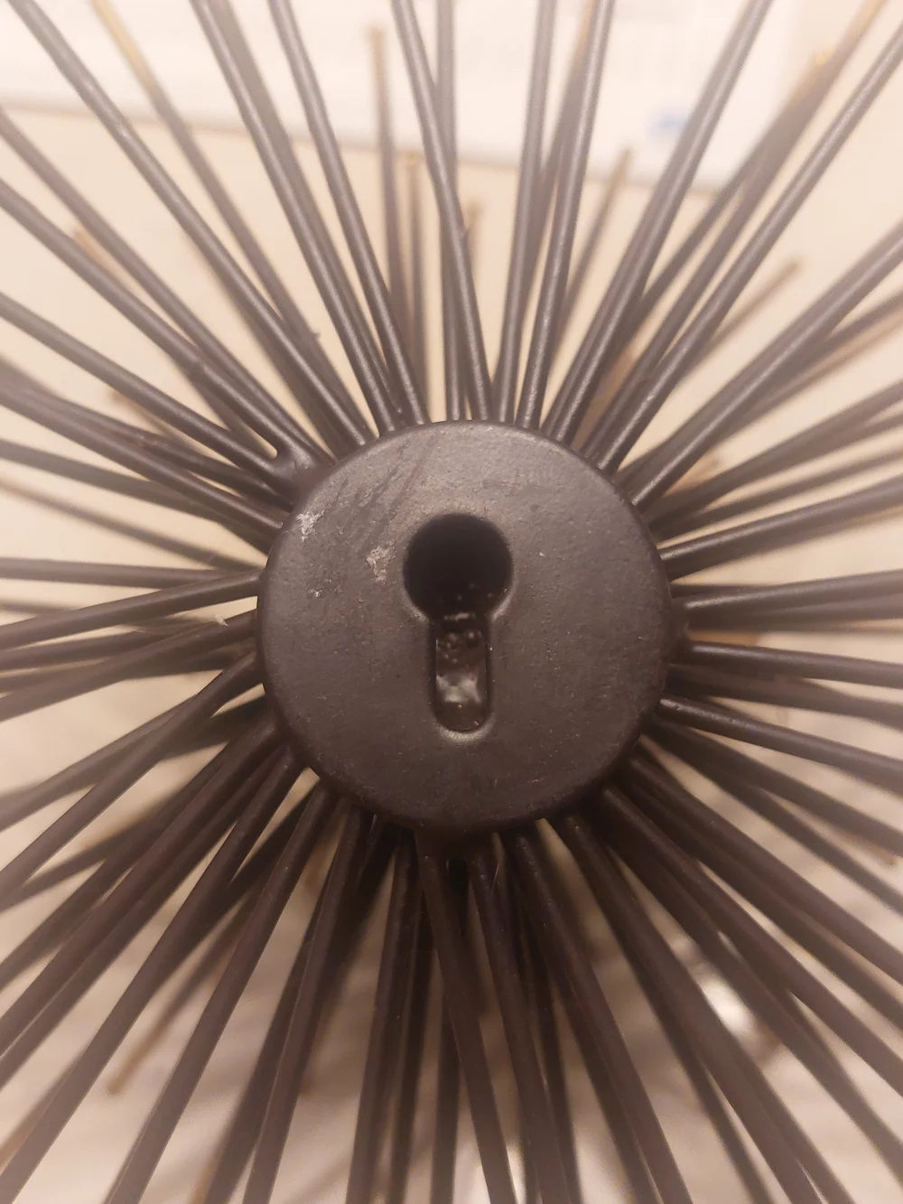 Metal Sunburst Wall Sculptures - Set of 3 Sea Urchin Atomic Retro MCM